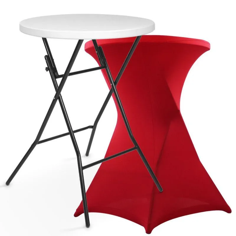 NAPPE ROUGE POUR MANGE DEBOUT