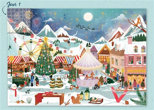 CALENDRIER DE L AVENT PUZZLE  1008 PIECES